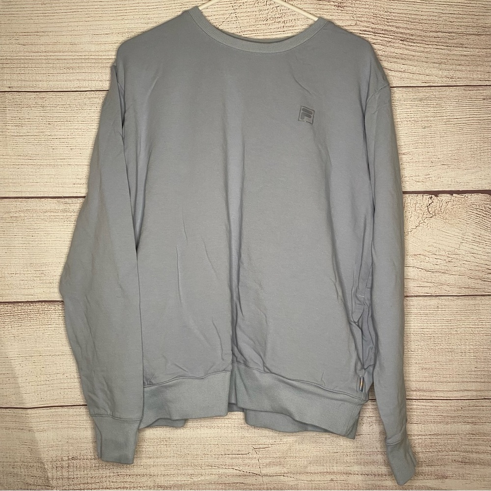 FILA CREWNECK light blue women’s sweatshirt with pockets!